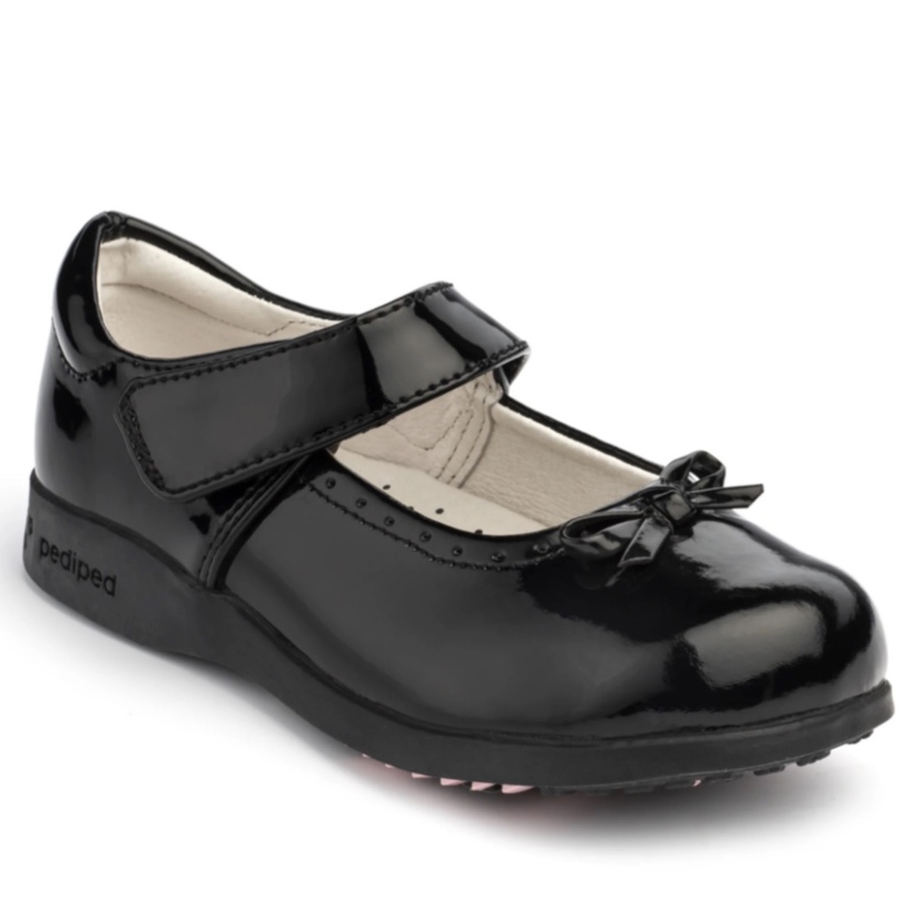 Girls Pediped Isabella Flex Mary Jane black dress shoes size 1 (32EU) NEW NIB